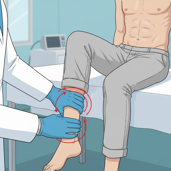 Clinical examination for Abadie's sign