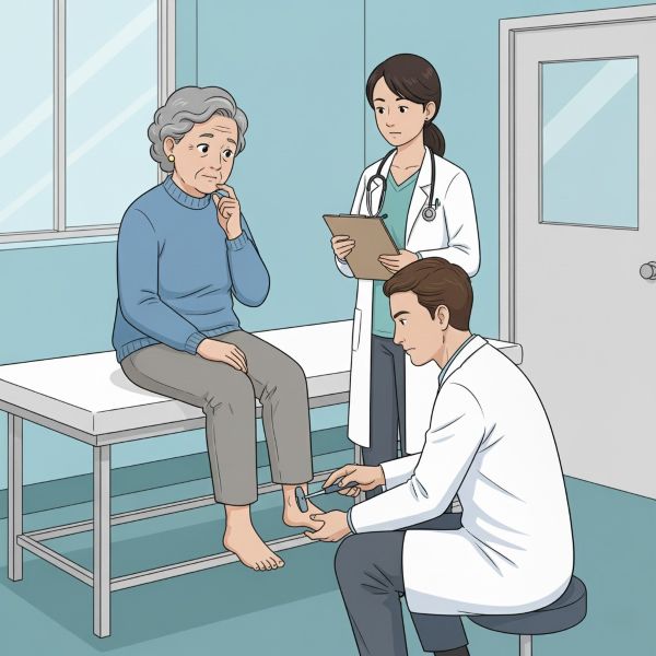 Neurological examination of an older adult