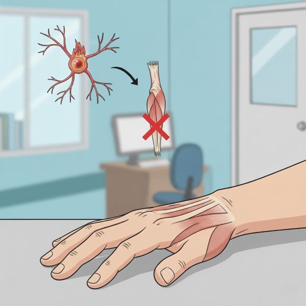 Hand muscle wasting (amyotrophy)