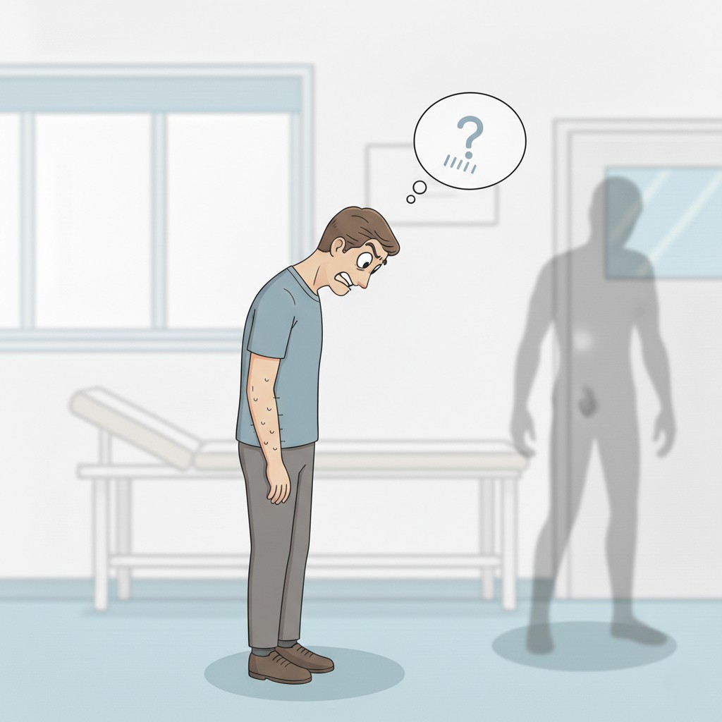 Conceptual illustration of a presence hallucination