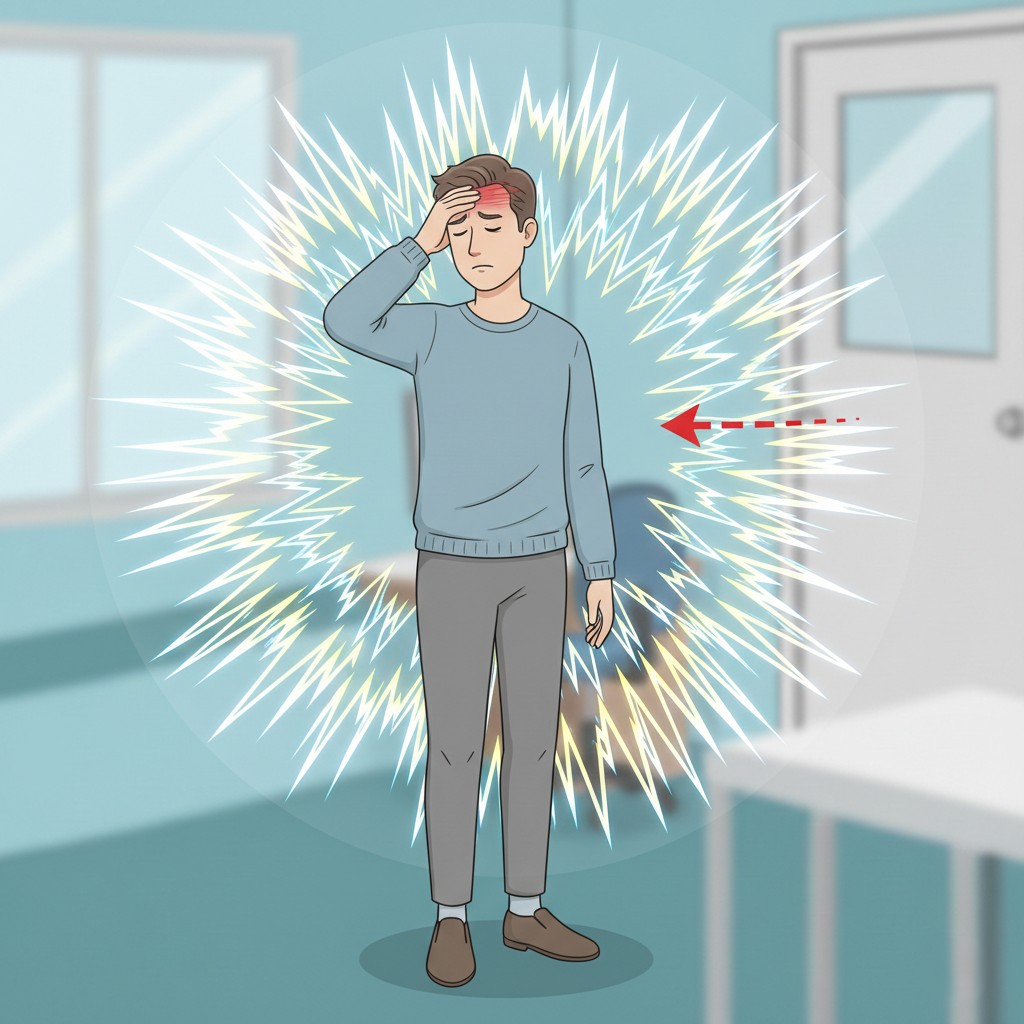 Visual representation of fortification spectra typical of a migraine aura