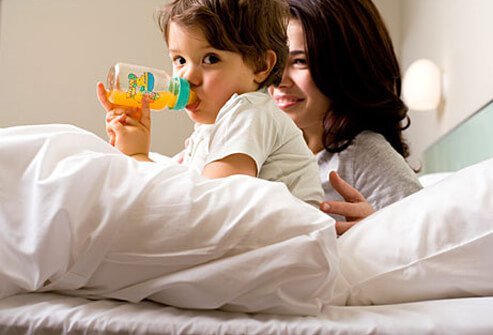 Little kids can get upset tummies, too. Keep yours hydrated.