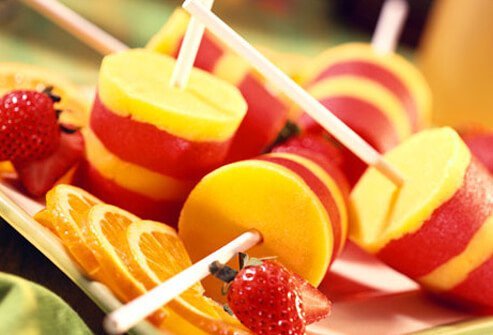 Popsicles and ice pops are good foods to eat with the flu.