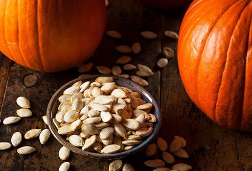 Eat some zinc-rich pumpkin seeds to enhance the function of your immune system.