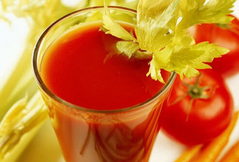 Add vegetable juice to your collection of flu diet recipes.
