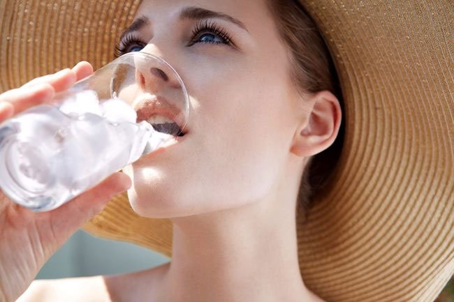 Drinking cold water can help you cool down and hydrate when you're hot.
