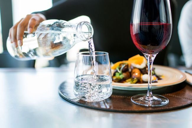 Alcoholic drinks are dehydrating so drink water along with alcohol.