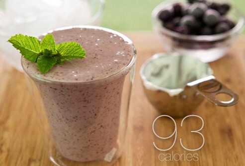A blueberry smoothie.