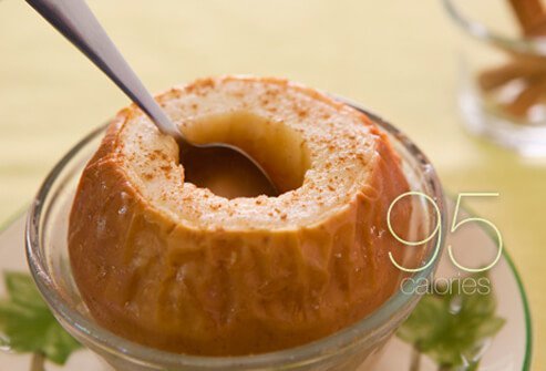 A baked apple.
