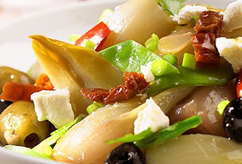 Photo of a Greek salad.