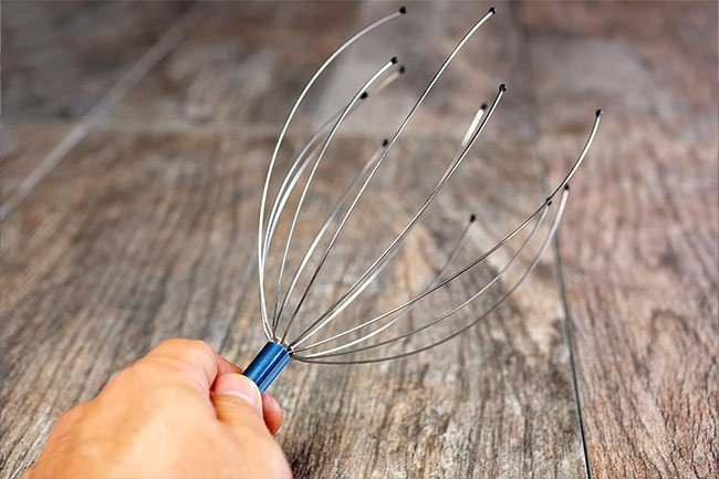 Head massage may help hair grow in thicker.