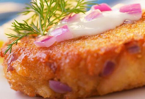 Photo of fish croquettes.