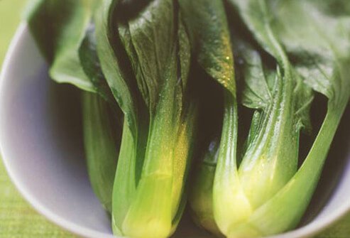Photo of baby bok choy.