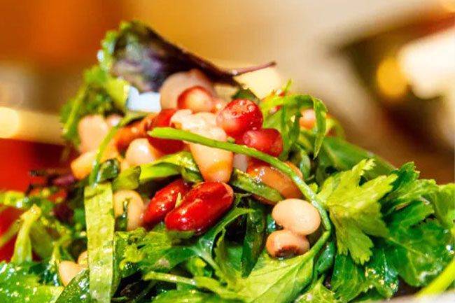 Make sure you get plenty of leafy green vegetables every day.