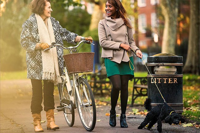 Dogs help you socialize and meet new people.