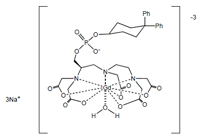 ABLAVAR (gadofosveset trisodium) Structural Formula Illustration