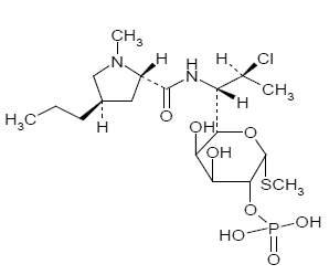 Clindamycin phosphate - Structural Formula Illustration