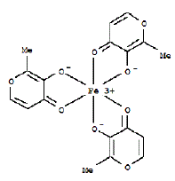 ACCRUFER (ferric maltol) Structural Formula Illustration