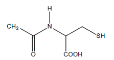 ACETADOTE (acetylcysteine) Structural Formula Illustration