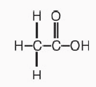 Acetic Acid Structural Formula Illustration