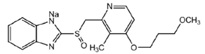 ACIPHEX® SPRINKLE™ (rabeprazole sodium) Structural Formula - Illustration