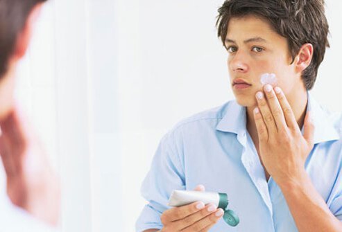Follow your prescribed acne treatment regimen as directed.