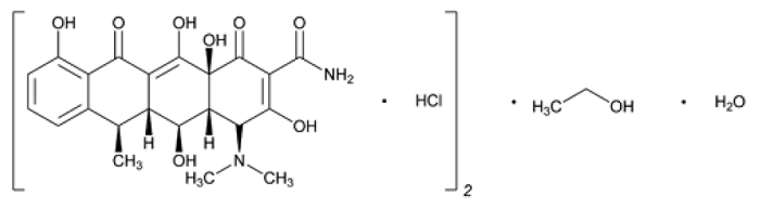 ACTICLATE® (doxycycline hyclate) - Structural Formula Illustration