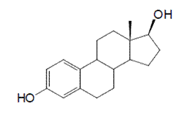 Estradiol Structural Formula Illustration