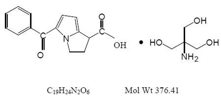 ACULAR LS (ketorolac tromethamine) Structural Formula Illustration