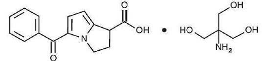 ACUVAIL® (ketorolac tromethamine) Structural Formula Illustration