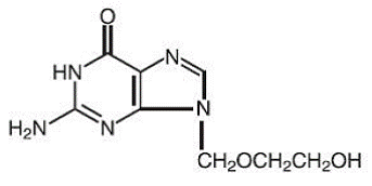 ZOVIRAX® (acyclovir) Structural Formula Illustration