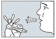 Breathe out fully - Illustration