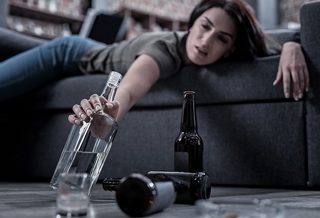 Alcohol abuse puts someone at risk for depression.