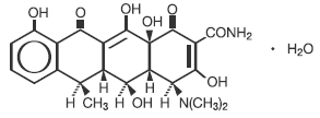 ADOXA® (doxycycline)  Structural Formula Illustration