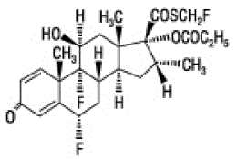 Fluticasone propionate - Structural Formula Illustration