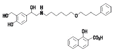 Salmeterol - Structural Formula Illustration