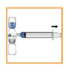 Turn over the connected vials - Illustration