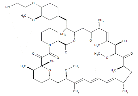 AFINITOR® (everolimus)  Structural Formula  - Illustration