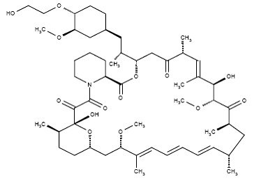 AFINITOR® (everolimus) Structural Formula Illustration