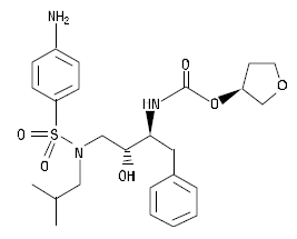 AGENERASE® (amprenavir)  Structural Formula Illustration