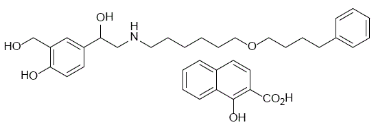 Salmeterol - Structural Formula Illustration