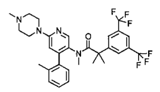 Netupitant - Structural Formula - Illustration