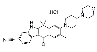 ALECENSA® (alectinib) Structural Formula Illustration