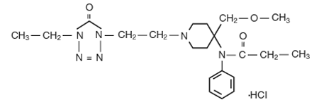 ALFENTA (alfentanil hydrochloride)  Structural Formula Illustration