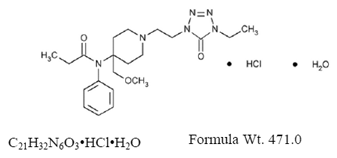 Alfentanil HCl - Structural Formula Illustration