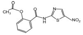 ALINIA® (nitazoxanide) Structural Formula Illustration