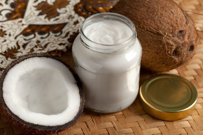 Coconut oil is high in saturated fats that are not good for your heart.