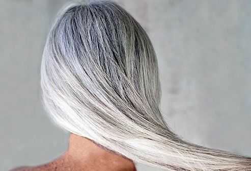 Going all natural is an option for women who do not want to have dyed hair.