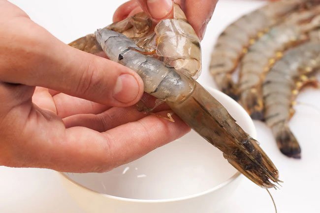 Shrimp are high in protein, low in fat and rich in selenium and phosphorous.