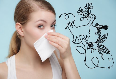 About one in every five people develops allergies.